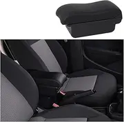Compatible With VW Polo Armrest Box 2019-2022 For Polo Car Armrest Box Internal Modification USB Charging Ashtray Car Accessories(A2-black black 3 usb)