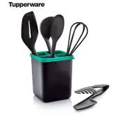 Tupperware Chef Series Pro Black Utensils Kitchen Tools 6 Piece Set New MRSP $75