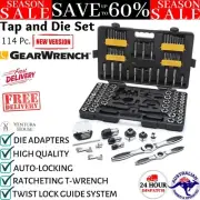 New GEARWRENCH 114pce SAE/Metric Ratcheting Tap & Die Set 82812 with Carry Case