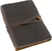Leather Photo Album Scrap Book–Handcrafted Full Grain Buffalo Leather