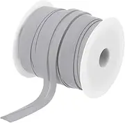 uxcell 1/2 Inch Single Fold Bias Tape Polyester Continuous Bulk Bias Tape for Sewing, Seaming Quilting Hemming Binding Crafts (Gray 25 Yards)