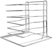 [yuksok] Pizza Rack Stand Kitchen Organizing Shelf Space Saving Storage Rack Cooling Rack Baking Rack Display Stand for Catering Party, 6 Layers