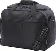 [Aerolite] Maximum Size Cabin Bags with 5 Year Guarantee Foldable Carry On Premium Bag Holdall Small Lightweight Cabin Luggage Under seat Flight Travel Duffel Bag, Black, 18x14x9" AA/Delta, Holdall