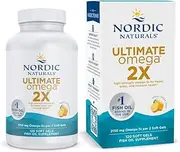 Nordic Naturals Ultimate Omega 2X, Lemon Flavor - 2150 mg Omega-3-120 Soft Gels - High-Potency Omega-3 Fish Oil with EPA & DHA - Promotes Brain & Heart Health - Non-GMO - 60 Servings