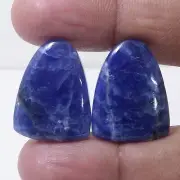 26.00 Cts Matching Earrings Natural Fancy Pair Sodalite Gemstone Jewelry Making