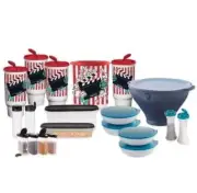 NEW Tupperware Movie Night Popcorn Mega Combo salt spice storage bowl tumbler