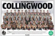 BIG 420mm COLLINGWOOD MAGPIES TEAM POSTER,AFL FOOTBALL,BARGAIN ,GREAT FEEDBACKS