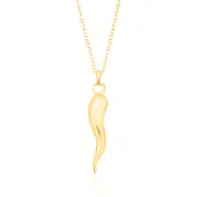 9ct Yellow Gold Italian Horn Pendant