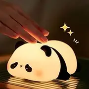 Cute Duck Lamp,Fun Lying Flat Duck/Chicken/Pig/Rabbit/Panda Night Light,LED Squishy Animal Novelty Lamp,Toddler Baby Night Light for Kids,Nursery Touch Kawaii Lamp Room/House Décor