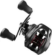 BESPORTBLE Fishing Reel Light Weight Reel Fishing Rod and Reel Fishing Gears Fishing Rod Reel Saltwater Fishing Gear Saltwater Reels Smooth Reels Metal Fishing Wheel Black Zinc Alloy