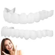 Smile Snap On False Teeth Set For Eat & Drink Denture Veneers Dental Tooth Cover