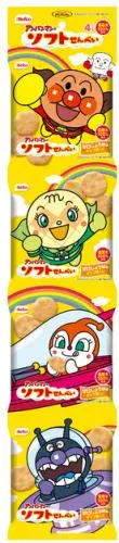 在飛比找DOKODEMO日本網路購物商城優惠-[DOKODEMO] 栗山貝果4P超人軟飯的餅乾13gx4袋