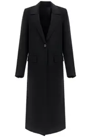 [TOTEME] TOTEME classic doublé long black wool coat 38 Black