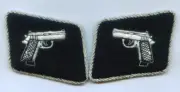 German Army Walther Gun Officer Pistol Auto Vest Jacket Patch P 38 9 Tabs Cross