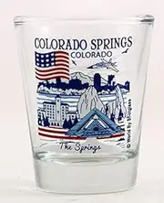 Colorado Springs Colorado Great American Cities Collection Shot Glass Glassware