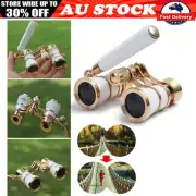 Pro Opera Glasses 3X25 Binoculars with Handle for Theater Horse Racing Xmas Gift