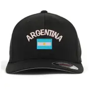 Argentina flag embroidered flexfit flex fit baseball cap, National flag cap