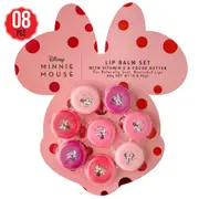 Disney Minnie Mouse Macaron Lip Balm Set 8 x 10g