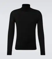 [Tom Ford] Tom Ford Cashmere and silk turtleneck sweater AU 96 black