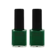 2x BYS Run Forrest Nail Polish Gloss Enamel Lacquer Lasting Quick Dry 14ml Green