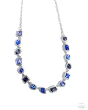 Paparazzi Gallery Glam Blue Necklace NWT