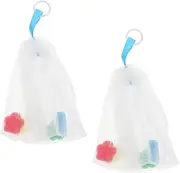 SHERCHPRY 2Pcs Soap Pouch for Foaming Cleanser Bag for Facial Soap Foaming Containers for Handmade and Cosmetic Soap Gentle Skin