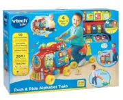 Baby Push & Ride Alphabet Train - Sit down Walker Pull-Along Ride-On