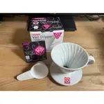 HARIO V60 陶瓷濾杯 白色 01 濾杯 VDC-01W 有田燒 日本製 二手