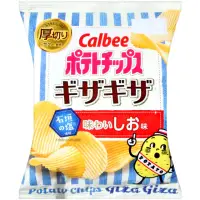 在飛比找momo購物網優惠-【Calbee 卡樂比】卡樂先生鹽味厚切波浪洋芋片(60g)