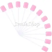 200Pcs Cleaning Sponge Mouth Swabs Toothpicks Care Dental Oral Detergent Stick
