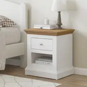 Hannah 1 Drawer Bedside Table - Stylish & Versatile Bedroom Storage