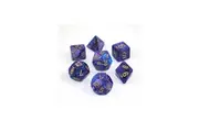 Polyhedral Dice - 7D Lustrous Purple/Gold Set