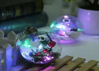 在飛比找樂天市場購物網優惠-聖誕掛飾球燈 壓克力球 空心圓球 聖誕高透明裝飾球 拍照道具