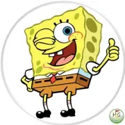 SpongeBob Golf Ball Marker Coin 1in (25mm) Steel