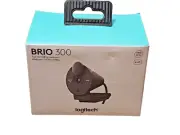 Logitech BRIO 300 Full HF 1080p Webcam 2MP Zoom Google Meet Sound Clear Natural