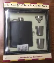 Golf Flask Gift Set