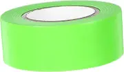 TEHAUX 1Roll Non Adhesive Fluorescent Marking Tape Bright Safety Caution Tape for High Visibility Low Light for Marking Trees Construction and More