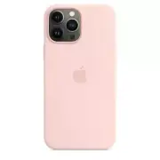 For Apple iPhone 13 Pro Max Silicone MagSafe Case / Cover - Chalk Pink