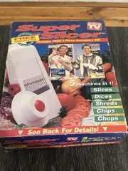 As Seen On TV Super Slicer 5 Machines In 1! Slices Dices Shreds Chips Chops Food