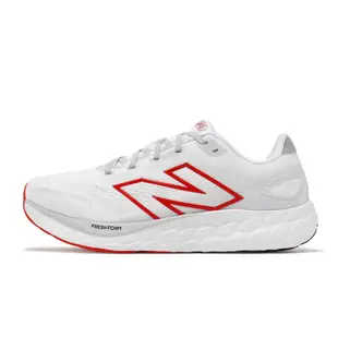 New Balance 慢跑鞋 Fresh Foam 680 V8 2E 男鞋 寬楦 白 紅 緩衝 運動鞋 NB M680LC8-2E