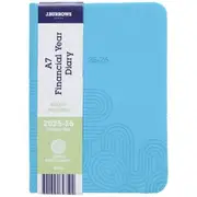 J.Burrows A7 Week-To-View Embossed Diary FY25/26 Teal