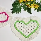 2Pcs Nordic Style Cotton Rope Cup Pad Handwoven Insulation Mat Home
