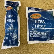 Dyson Model 41 filter set. Post filter and Pre Filter Brand New