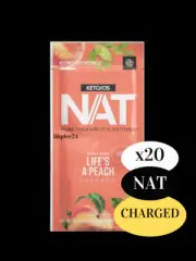 Pruvit Keto OS NAT Ketones Life's a Peach Charged 20 Pk Sealed Exp 2025