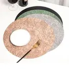 Anti Slip Placemats PU Leather Coaster New Dining Table Place Mats Household