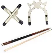 Gatuida 2Pcs Pool Cue Holders Professional Billiard Antler Design for Snooker and Pool Tables Durable Material Easy to Use Stable Structure Billiard Accessory