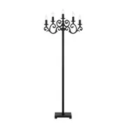 Emporia 5 Light Black Candelabra Floor Lamp