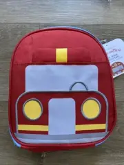 Pottery Barn Lunch Box Fire Truck Little Critters Small NTW Zipper Mesh Pocket