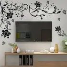 Wall Sticker Decoration Living Room Removable Vine Wall Art Butterfly Decals