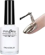 Liquid Latex Nails Peel Off, Liquid Latex For Nail Art Skin Barrier Protector for Gel Polish Fast Drying Odorless Cuticle Base Coat Nail Polish Guard Liquid Tape Protector-15ML (White)